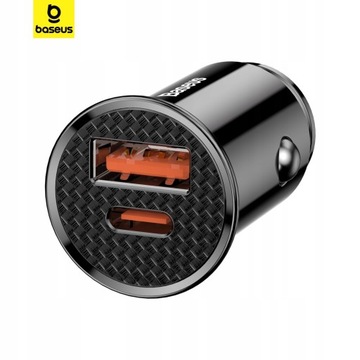 АВТОМОБИЛЬНОЕ ЗАРЯДНОЕ УСТРОЙСТВО BASEUS POWERFUL FAST USB USB-C TYPE-C PD 30 Вт QC 3.0 5A