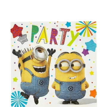 Serwetki Minionki Minions Party 33x33 cm 16 szt.