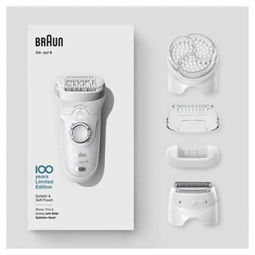 ДЕПИЛЯТОР BRAUN Silk-epil 9, LIMITED EDITION, 4 КАПШКИ + ЧЕХОЛ