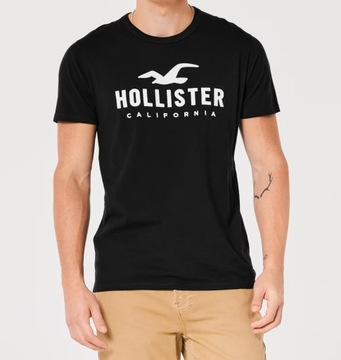 t-shirt Hollister Abercrombie koszulka M czarna