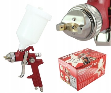 Pistolet lakierniczy SPEEDWAY czerwony HP 3.0 mm