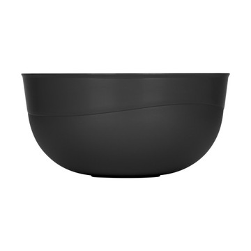 МИСКА КУХОННАЯ ПЛАСТИКОВАЯ ДЛЯ ЕДЫ С КРЫШКОЙ 0.7Л 14СМ ЧЕРНАЯ