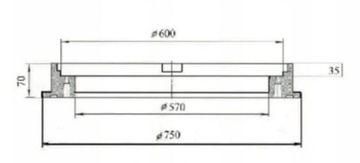 Септик КРЫШКА 60СМ СЕРЫЙ КЛАЗ 1,5Т КОЛОДЦА + ЗАМОК