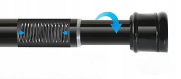 KARNISZ TELESKOPOWY DRĄŻEK ROZPOROWY PRYSZNICOWY BEZ WIERCENIA 50-80cm