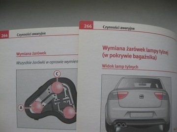 SEAT EXEO 2008-2013 Польский цвет и сокращенное руководство пользователя, оригинал