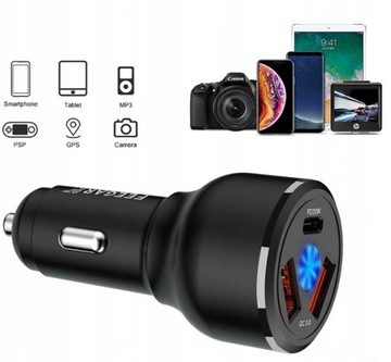 Feegar Ładowarka samochodowa PD USB 66W iPhone