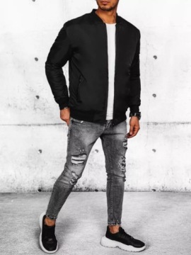 Черная мужская куртка BOMBER JACKET tx4423 - M