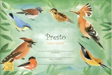 EUTERPE Presto zeszyt nutowy A5