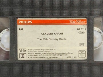 Клаудио Аррау. VHS-кассета