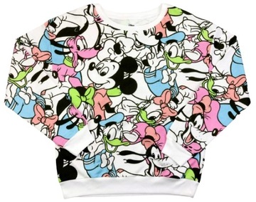 Bluza damska bez kaptura DISNEY Myszka Mickey i Przyjaciele Miki r.M nadruk