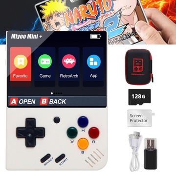 PRZENOŚNA MINI KONSOLA RETRO MIYOO MINI PLUS PS1 15000+GRA
