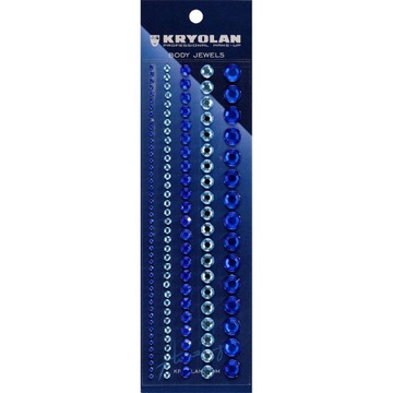 BODY JEWELS ozdoby do twarzy i ciała BLUE Kryolan
