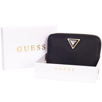 GUESS PORTFEL DAMSKI COSETTE SLG MEDIUM CZARNY