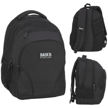 ЧЕРНЫЙ ШКОЛЬНЫЙ РЮКЗАК, 3-КОМНАТНЫЙ, 30 Л, DERFORM BACKUP 6, МОДЕЛЬ W 56