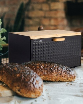 КОНТЕЙНЕР ДЛЯ ХЛЕБА БАМБУКОВАЯ РАЗДЕЛОЧНАЯ ДОСКА ДЛЯ ХЛЕБА