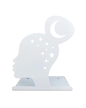 Podpórka do książek biała GŁOWA + GRATIS