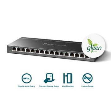 КОММУТАТОР TP-LINK TL-SG116E 16портов GIGABIT EASY SMART