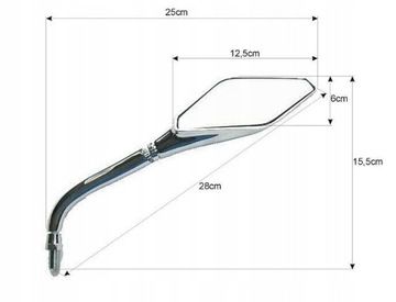 ЗЕРКАЛА УНИВЕРСАЛЬНЫЕ - CHOPER CLASSIC DRAG