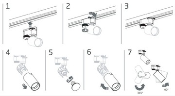 Рефлектор трековый для однофазной системы PROFILE MONO 7583 Nowodvorski
