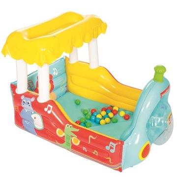 KOJEC DMUCHANY POCIĄG PLAC ZABAW +PIŁKI FISHER-PRICE BESTWAY 93537