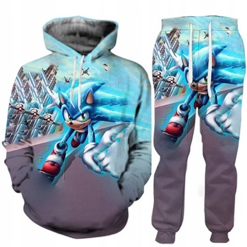 DRES SONIC FULLPRINT BLUZA SPODNIE ROZMIARY WZORY
