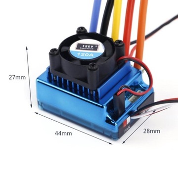 Красный бесщеточный регулятор скорости двигателя 120A ESC для