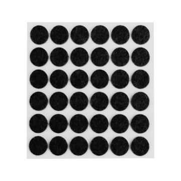 93 ФЕРТОВЫЕ ПОДКЛАДКИ ДЛЯ СТУЛЬЕВ, ТОЛСТЫЕ КРУГЛЫЕ МЕБЕЛЬНЫЕ, САМОКЛЕЯЩИЕСЯ, ЧЕРНЫЕ