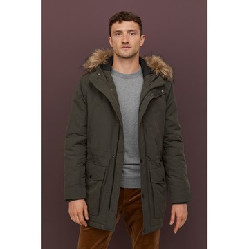 H&M Watowana parka z kapturem rozm. XS