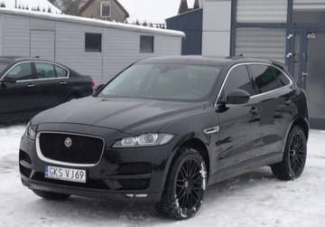 Jaguar F-Pace SUV 3.0 TDV6 300KM 2016 Jaguar F-Pace 3.0D 300KM Automat Led Skora Navi Bezwypadkowy Zarejestrowany, zdjęcie 6