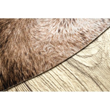 Ковер Искусственная Кожа Коровий коричневый 100х150 см