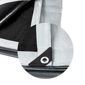 Брезент 3х4 ТОЛСТЫЙ Серебристый и Черный 260г Морозостойкий Водонепроницаемый УФ+++