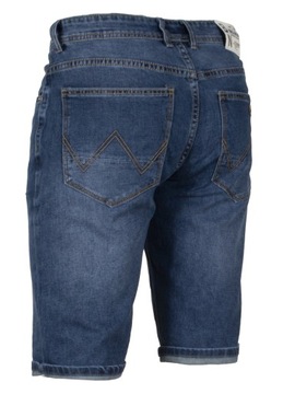 Krótkie spodnie męskie W:35 92 CM spodenki jeans granatowe