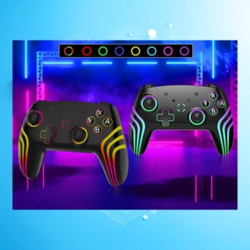 Пад для NINTENDO SWITCH беспроводной ПК консоли универсальный контроллер RGB