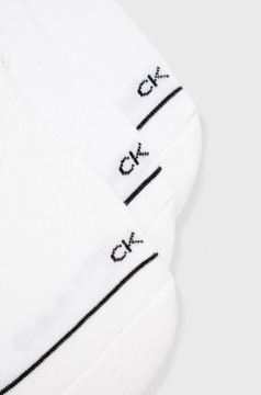 Calvin Klein Skarpetki (3-pack) damskie kolor biały 701218764.NOS