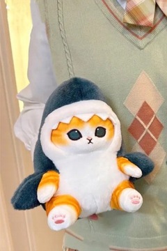 МАСКОТ СЛАДКАЯ КОШКА АКУЛА, ПЛЮШЕВАЯ ИГРУШКА, 20 СМ