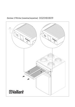 Комплект фильтров Vaillant класса F7 и G4 260/360/4