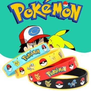 POKEMON желтый силиконовый браслет-браслет