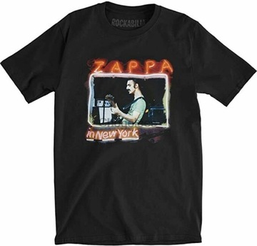 Frank Zappa In New York City Neon Lights Koszulka cotton T-Shirt
