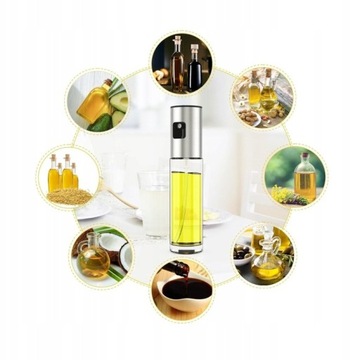 SPRYSKIWACZ DO OLEJU OLIWY 100ML DOZOWNIK SPRAY BIAŁY