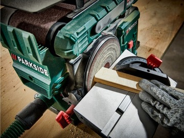PARKSIDE PBTS 370 B3 Szlifierka uniwersalna taśmowo-talerzowa cicha 370 W