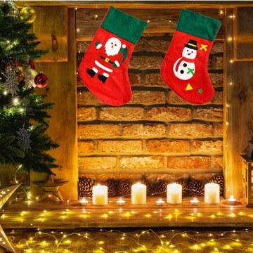 НОСКИ ДЛЯ ПОДАРКОВ СВЯТЫХ НИКОЛАЯ ДЕКОРАЦИЯ МИКС