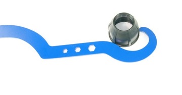 Стальной ключ для PE-разъемов диаметром от 16 до 32 мм и от 40 до 75 мм.