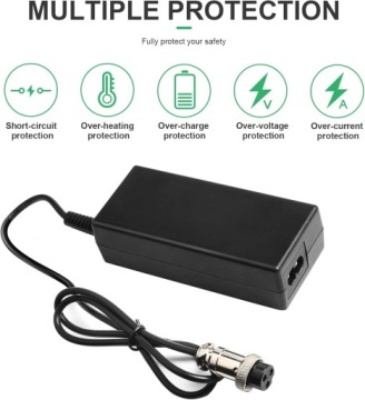 Зарядное устройство ARyee 24V 2A / Для аккумуляторов - ноутбуков - скутеров. XLR-мама