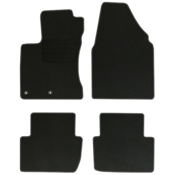 NISSAN QASHQAI I 07-13 Dywaniki welur EKO +stopery