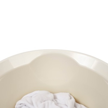 КРУГЛАЯ ПЛАСТИКОВАЯ МЫШКА ДЛЯ МЫТЬЯ ОБЪЕМОМ 9 Л, БЕЛАЯ