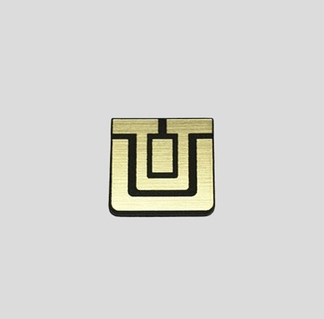 UNITRA emblemat 15 x 15 mm *ZŁOTA