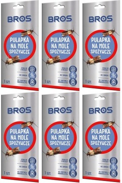 Pułapka Na Mole Spożywcze Feromonowa Lep Bros 6szt