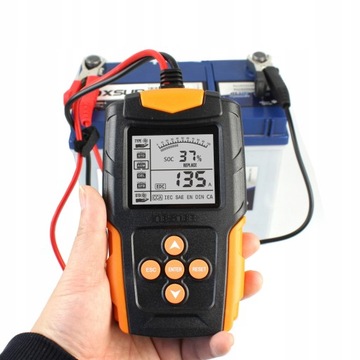 12V 24V Tester akumulatora Analizator baterii LCD