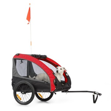 PRZYCZEPKA ROWEROWA TRANSPORTOWA SKŁADANA WÓZEK DLA PSA DO ROWERU 40KG