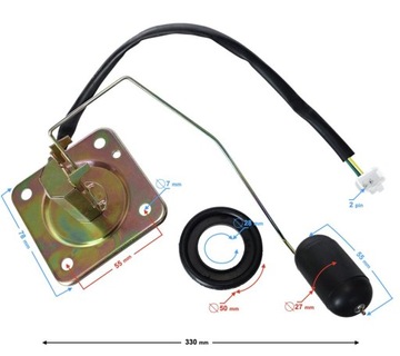 Czujnik poziomu paliwa do motoroweru Barton Volcano 50 / Euro 5
